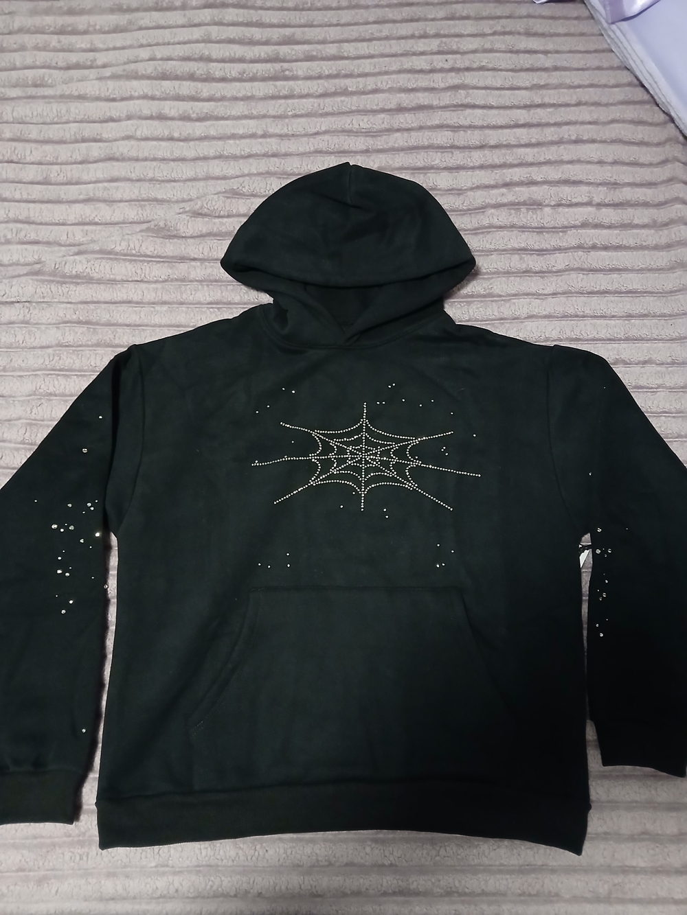 Sp5der Rhinestone Hoodie - Picture 1 of 6